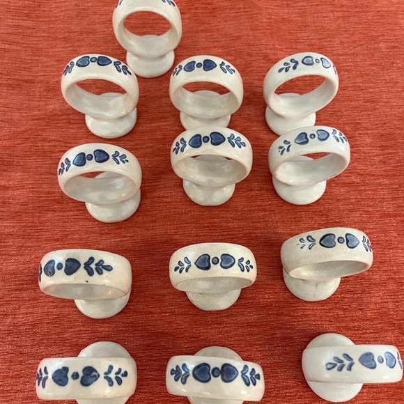 Pfaltzgraff Yorktowne Napkin Rings  13 - Picture 1 of 6